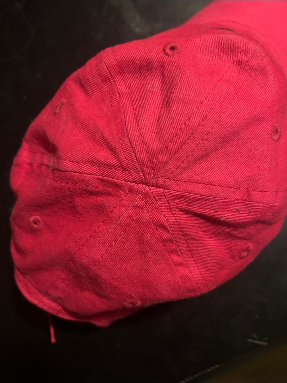 Nike Red Cap with Black Swoosh - Men's Casual Hat - Picture 6 of 8